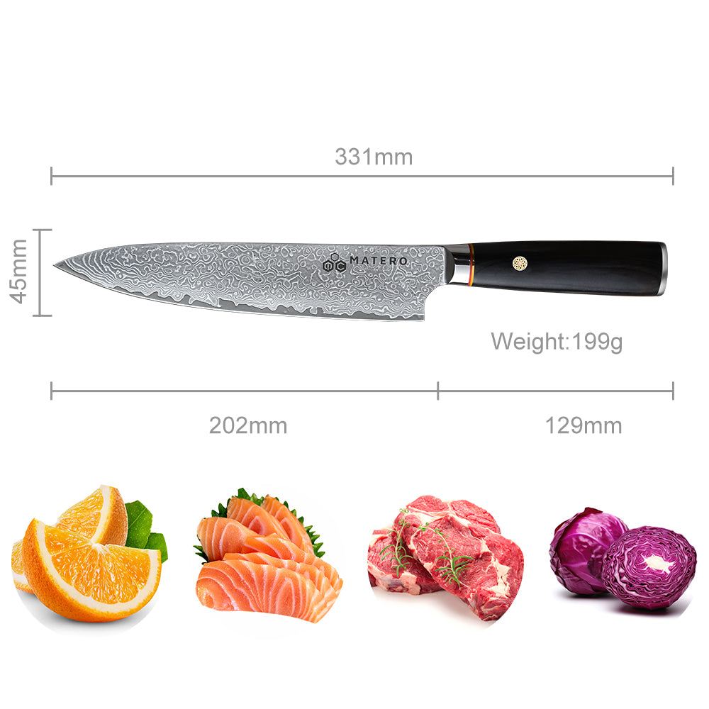 Couteau de cuisine Blackstone Damas 20 cm
