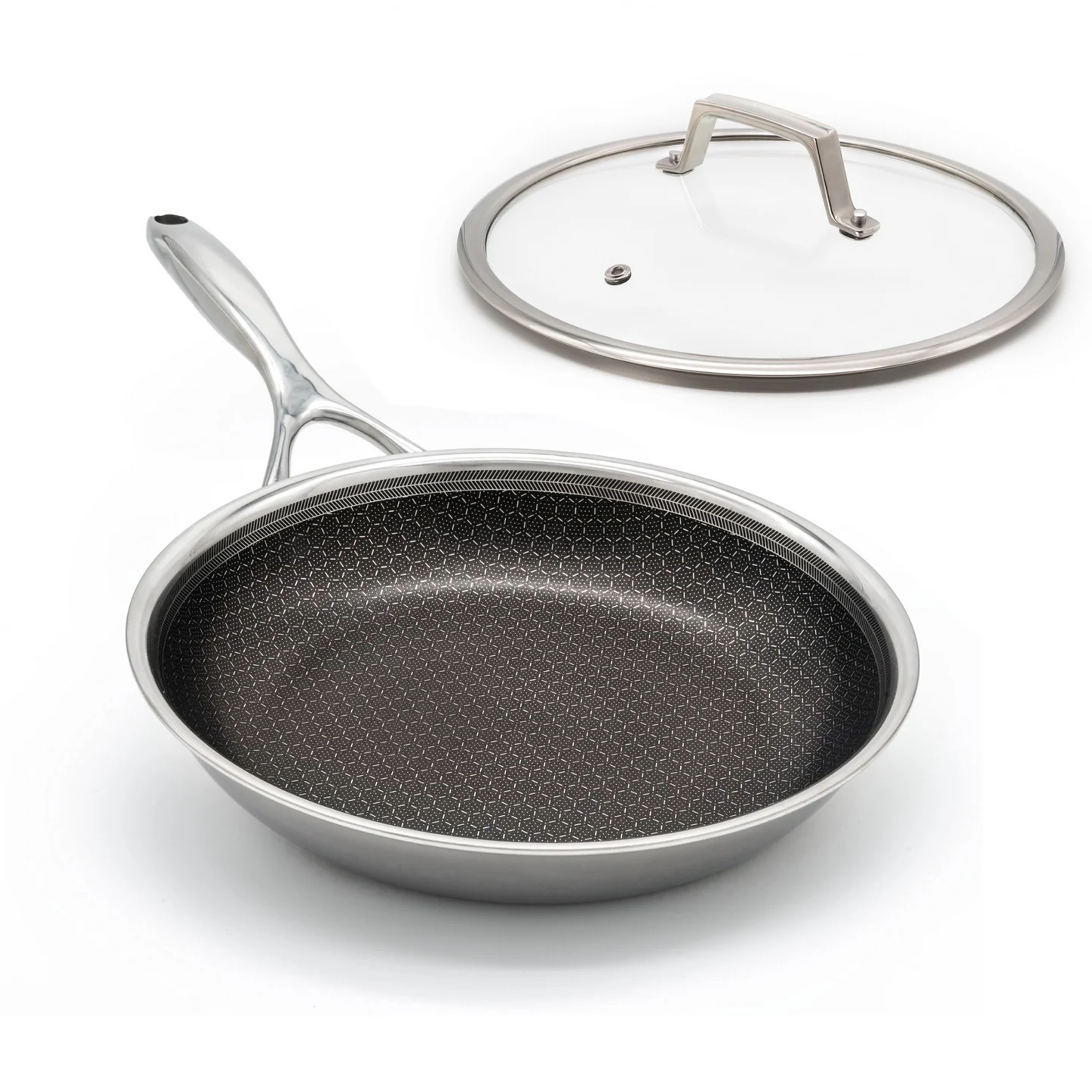 Poêle hybride Ø 24 cm avec couvercle