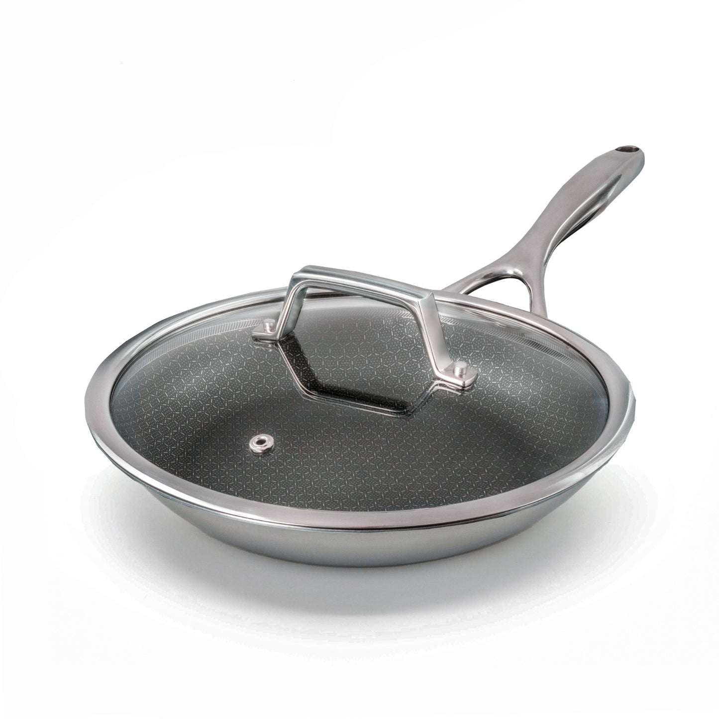 Poêle hybride Ø 24 cm avec couvercle