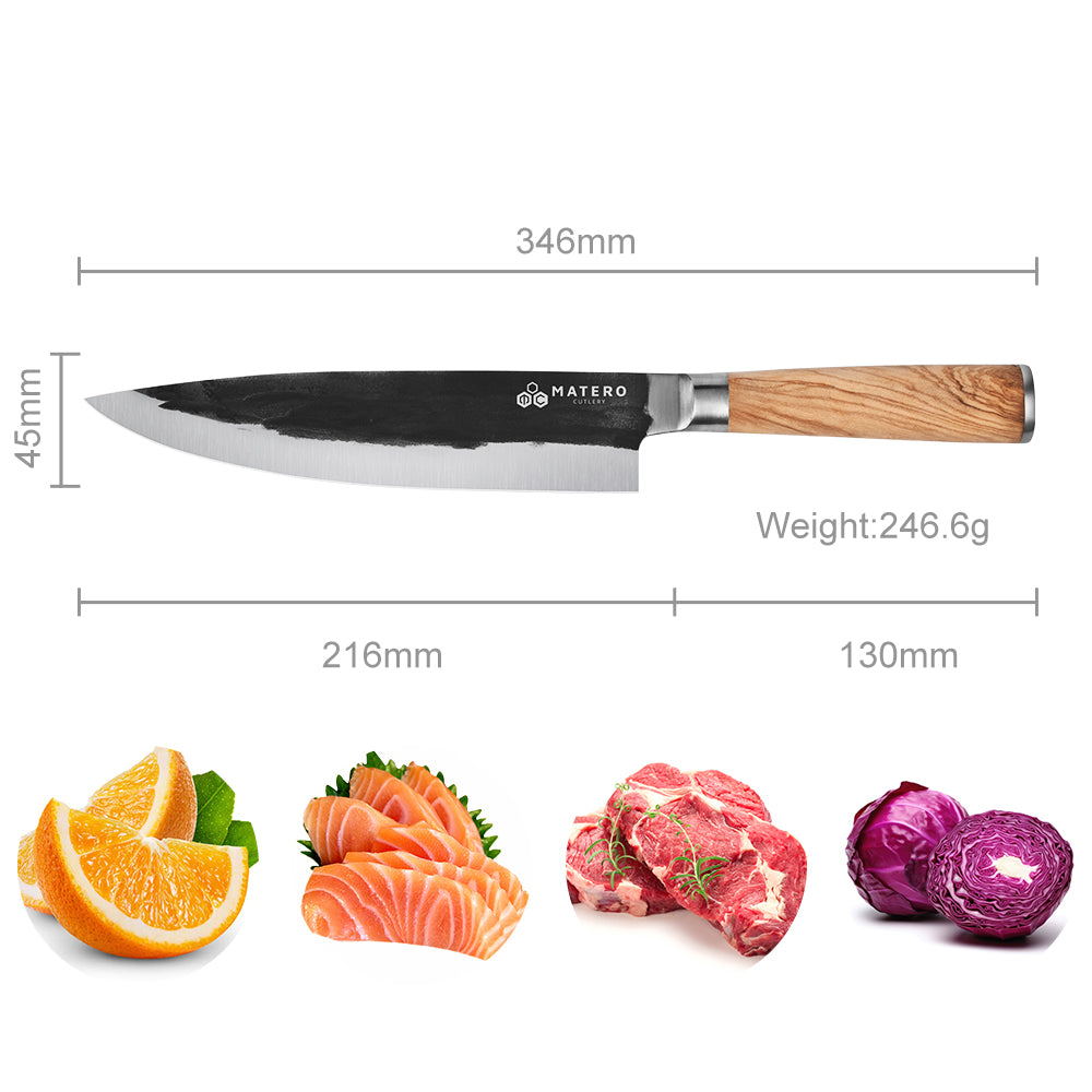 Couteau de cuisine Aureo Olive 20 cm