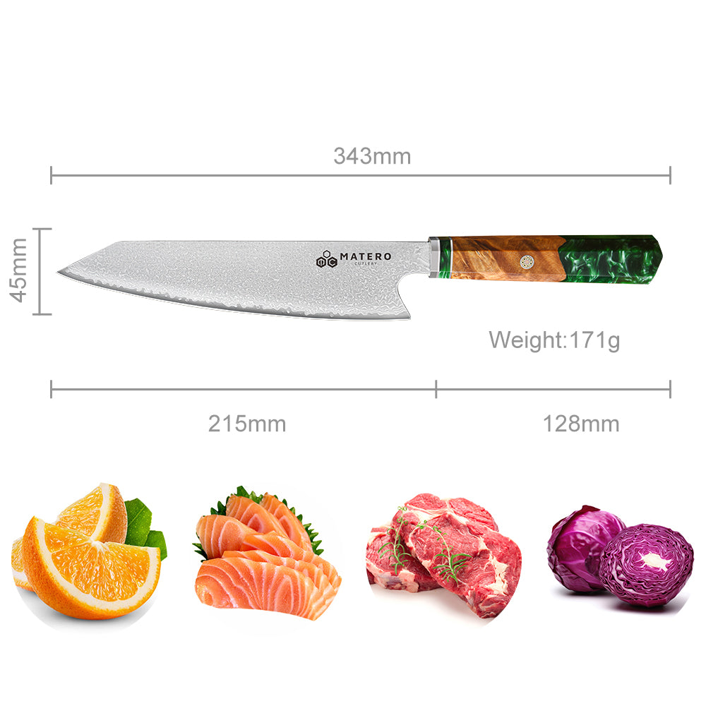 Forest Époxy Damas Kiritsuke 20 cm