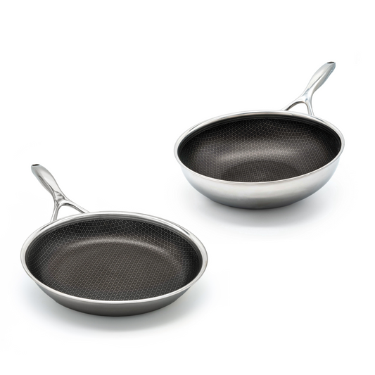 Set hybride poêle & wok Ø 28 2 pièces